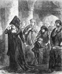 Separazione della regina Elisabetta Wydville e suo figlio, il duca di York